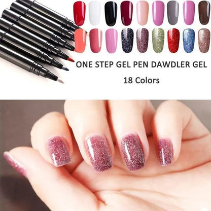 (💝PROMOÇÃO IMPERDÍVEL - 50% DE DESCONTO) Caneta de Gel para Unhas em Um Passo✅Ecológica e Sem Sabor