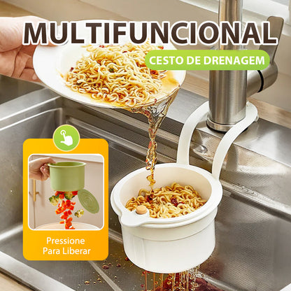 🎉 Cesto escorredor multiusos – um auxiliar essencial na cozinha!