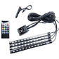 Kit de Iluminação LED RGB para Parte Inferior do Carro – Controle por Aplicativo e Vários Efeitos