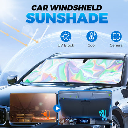 🌞 Promoção de verão com 50% de desconto 🌈 Proteção solar para pára-brisa de carro cortada a laser