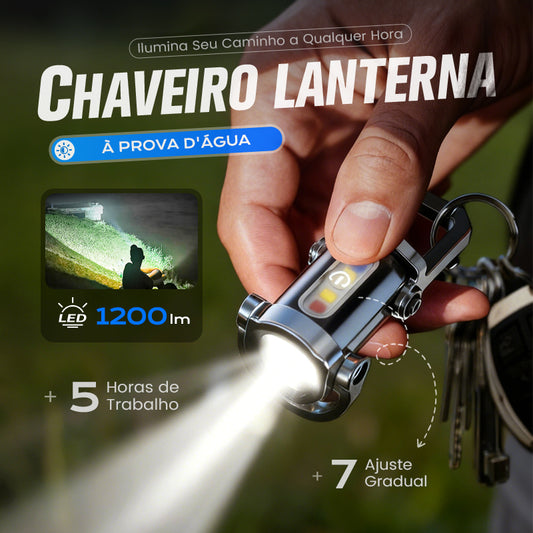 🔥COMPRE 1 E GANHE 1 GRÁTIS🔥Mini lanterna super brilhante de 1200LM para chaveiro, à prova d'água