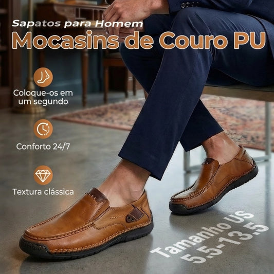 🔥Couro de bezerro respirável🔥Sapatos clássicos e confortáveis de couro para homem👞