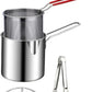 Panela Fritadeira em Aço Inox 304 com Cesto Escorredor – Menos Respingos e Mais Praticidade