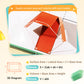 👶✨Livro didático de geometria 3D com cordão para puxar