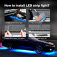 Kit de Iluminação LED RGB para Parte Inferior do Carro – Controle por Aplicativo e Vários Efeitos
