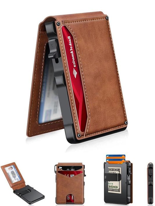 Carteira masculina slim com RFID