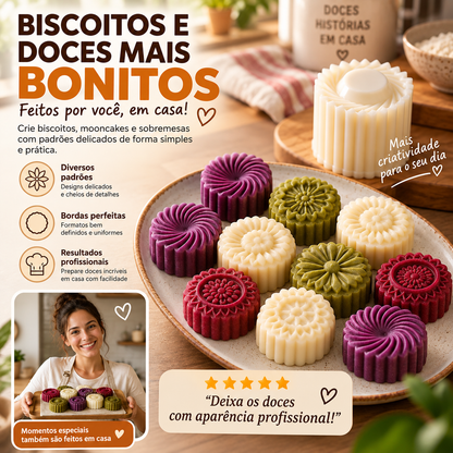 Molde Prensa 3D para Biscoitos Recheados – Formatos Perfeitos em Segundos