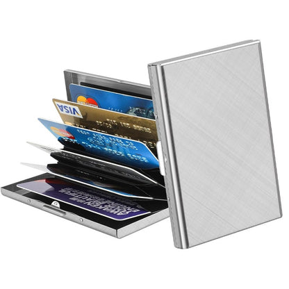 💳✨ Porta-Cartões RFID Slim de Metal – Proteção segura para seus cartões com design elegante e compacto