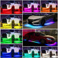 Kit de Iluminação LED RGB para Parte Inferior do Carro – Controle por Aplicativo e Vários Efeitos