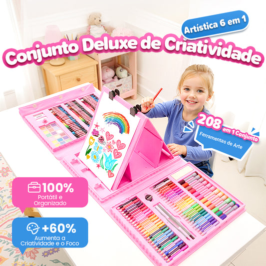 Conjunto de criatividade artística 6 em 1 Deluxe (🎁O melhor presente para crianças)