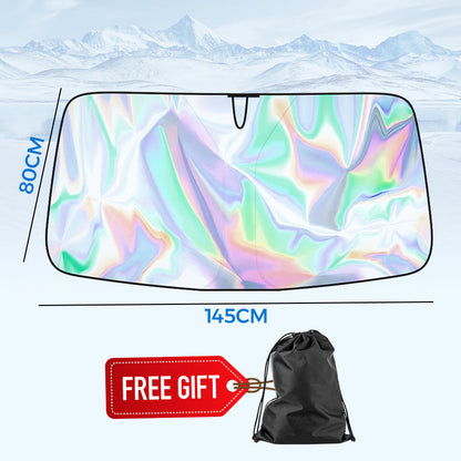 🌞 Promoção de verão com 50% de desconto 🌈 Proteção solar para pára-brisa de carro cortada a laser