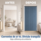 Cortina para Porta Sanfonada Magnética Sem Perfuração