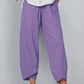 👖 Calça Vintage de Linho e Algodão com Cintura Elástica Assimétrica – Design Único, Conforto e Estilo Funcional para o Dia a Dia! 🌸✨