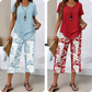 👚 50% DE DESCONTO AGORA! 🔥 Conjunto Blusa Gola Redonda Solta e Calça Pantalona – Tecido macio, modelagem fluida e ideal para o dia a dia 🌸