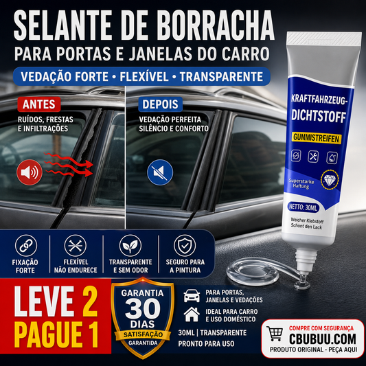 🔧🚗 Selante de Borracha – à prova d’água, flexível e rápido – repara vedações de portas em instantes! ⚡
