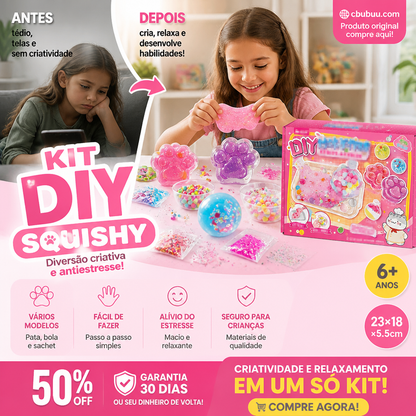 ✨Ofertas Imperdíveis - Kit de Brinquedo de Apertar Faça Você Mesmo para Crianças