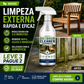 🌿 TEMPO LIMITADO 50% OFF! Spray Limpador de Superfícies Externas, Remove Manchas Rapidamente em Pátios, Móveis de Madeira e Superfícies Externas