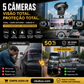 🚗📹 Câmera Veicular HD 1080P 5 Lentes – Proteção completa do seu carro com visão de todos os ângulos