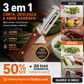 🥦 Ferramenta de Cozinha 3 em 1 para Fatiar e Descascar Cebola Verde