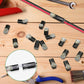 Kit 40 Conectores Rápidos de Fios Duplos 18-22AWG, Conector com Trava de Segurança e Proteção Contra Chamas, Emenda de Cabo sem Solda para Casa, Automóvel, Reparos Elétricos e Projetos DIY