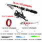 🎣 Kit Completo de Pesca Telescópico com Molinete, Iscas e Bolsa de Transporte – 2,1 m / 2,3 m | 50% de Desconto