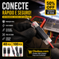 Kit 40 Conectores Rápidos de Fios Duplos 18-22AWG, Conector com Trava de Segurança e Proteção Contra Chamas, Emenda de Cabo sem Solda para Casa, Automóvel, Reparos Elétricos e Projetos DIY