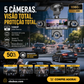 🚗📹 Câmera Veicular HD 1080P 5 Lentes – Proteção completa do seu carro com visão de todos os ângulos