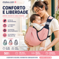 👶 50% de desconto agora! 🧺 Canguru 4 em 1 com tela respirável – 0 a 36 meses, uso frontal e nas costas – proximidade com o bebê e mãos livres 💕