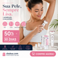 🌸🪒 Aparador corporal 4 em 1 – sem fio, 4 cabeças, suave – depilação completa em um só aparelho! 💪