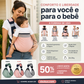 👶 50% de desconto agora! 🧺 Canguru 4 em 1 com tela respirável – 0 a 36 meses, uso frontal e nas costas – proximidade com o bebê e mãos livres 💕