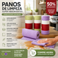 🧽✨ Rolo de Limpeza de Microfibra Destacável – Absorção rápida para uma casa sempre limpa e impecável