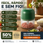 🔪⚡ Mini processador elétrico USB – pique alimentos em segundos sem esforço