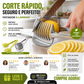 🍋 50% DE DESCONTO! 🔪 Fatiador manual em liga de alumínio – Grau alimentício, corte rápido e fácil de segurar – Ideal para limões, tomates, cebolas e frutas macias 🥗