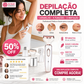 🌸🪒 Aparador corporal 4 em 1 – sem fio, 4 cabeças, suave – depilação completa em um só aparelho! 💪