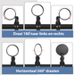 🚴 Espelho retrovisor 360° para bicicletas e ciclomotores 🔄 Ajustável, visão nítida e fácil de instalar