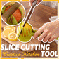 🍋 50% DE DESCONTO! 🔪 Fatiador manual em liga de alumínio – Grau alimentício, corte rápido e fácil de segurar – Ideal para limões, tomates, cebolas e frutas macias 🥗