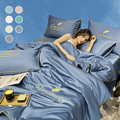 ✨Recém-atualizado 2025👑Conjunto de cama de quatro peças lavável e fresco🌸