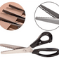 ✂️Agora com 50% de desconto! Tesoura de costura DIY com lâmina ondulada – tesoura em ziguezague, ferramenta de corte de tecido que evita que o tecido desfie, ideal para projetos em tecido, papel e artesanato.