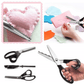 ✂️Agora com 50% de desconto! Tesoura de costura DIY com lâmina ondulada – tesoura em ziguezague, ferramenta de corte de tecido que evita que o tecido desfie, ideal para projetos em tecido, papel e artesanato.