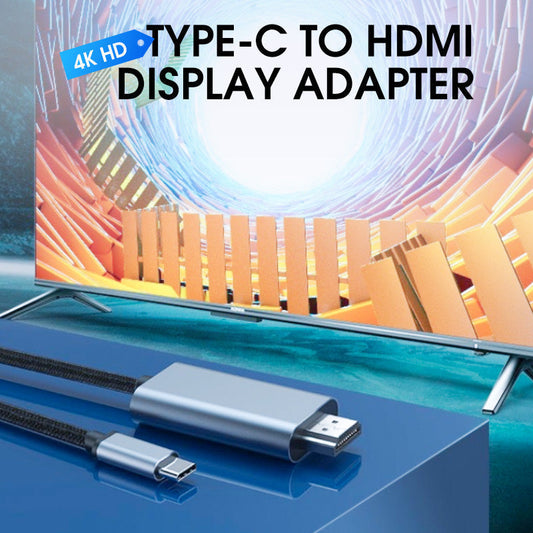 🎬 50% DE DESCONTO! 🔌 Adaptador 4K Ultra HD Tipo C para HDMI – Plug & Play, compatível e com streaming estável 📺