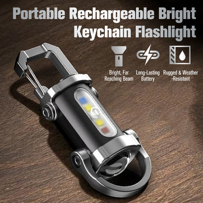 🔥 50% de Desconto | Lanterna de Chaveiro Recarregável 300 Lumens – 7 Modos de Luz e Carregamento Tipo C