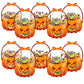 💥 50% de desconto! 🎃 Sacolas de presente de Halloween – 10 unidades, transparentes com estampa de abóbora. Com zíper e alça resistente. Material PP. Perfeitas para doces ou travessuras e lembrancinhas de festa 🍬