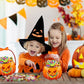 💥 50% de desconto! 🎃 Sacolas de presente de Halloween – 10 unidades, transparentes com estampa de abóbora. Com zíper e alça resistente. Material PP. Perfeitas para doces ou travessuras e lembrancinhas de festa 🍬