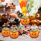 💥 50% de desconto! 🎃 Sacolas de presente de Halloween – 10 unidades, transparentes com estampa de abóbora. Com zíper e alça resistente. Material PP. Perfeitas para doces ou travessuras e lembrancinhas de festa 🍬