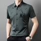Camisa Masculina de Botão com Mangas Curtas para Negócios