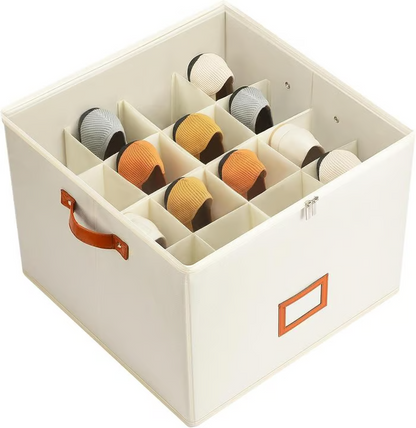 👟📦 Organizador de Sapatos Dobrável 16 Compartimentos – Armazene até 16 pares com praticidade e proteção contra poeira