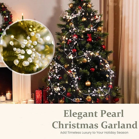 Artificial Pearl Bead Garland for Christmas Tree