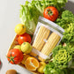 🛍️✨ Sacos transparentes para alimentos – Vedação dupla reforçada, à prova de vazamentos e perfeitos para cozinha, viagens e freezer 🧊🥩