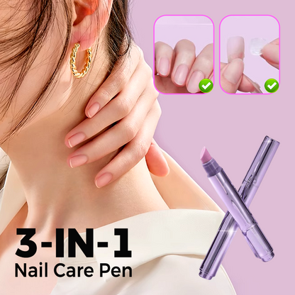 💜2026 Caneta para cuidados com as unhas 3 em 1 nova e aprimorada.