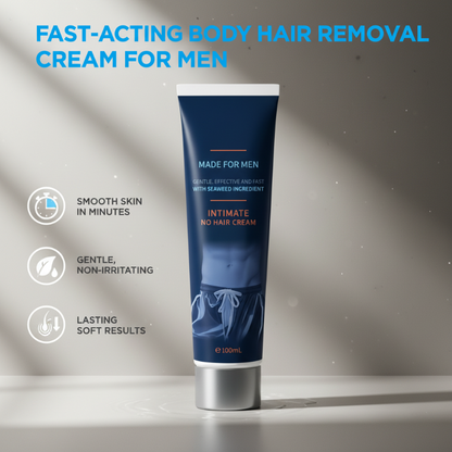Creme depilatório de ação rápida para homens